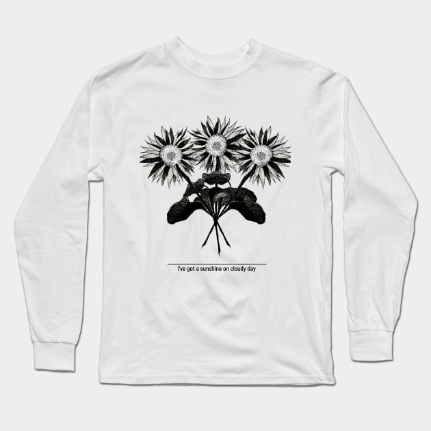 sunflower Long Sleeve T-Shirt by NSPCRE8